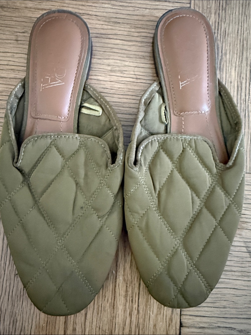 Zara Quilted Slip-On Mules